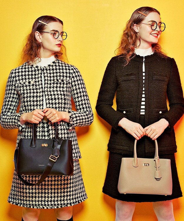 TOCCA ESPOIRE LEATHERBAG バッグ ブラック系