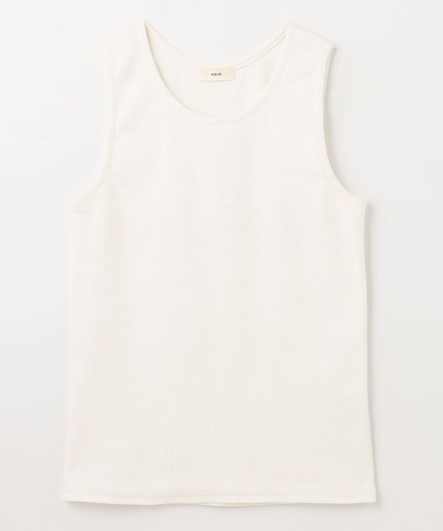 NAVE 【Nave　洗える】ベアテレコタンクトップ ホワイト系