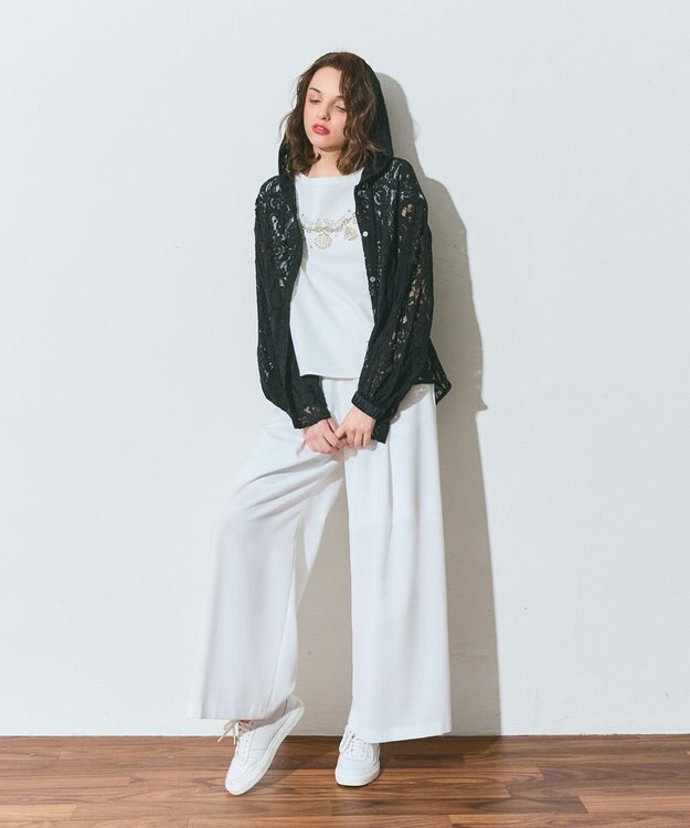 GRACE CONTINENTAL シェルモチーフフレンチT ホワイト