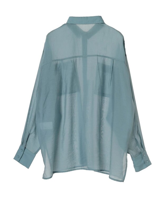 AMERICAN HOLIC シアーＣＯＯＬＷポケットシャツ Sax