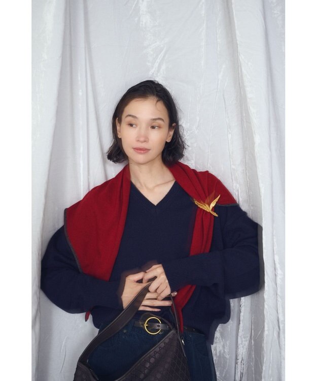 MIYABIYA LAQUOH【撥水加工】篭目柄エンボスボンディング バケツ型2WAYショルダー チョコ