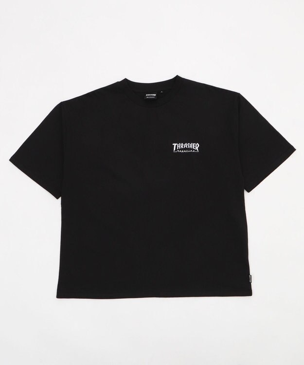 WEGO 【ユニセックス着用ITEM】THRASHER　FRAME　LOGO　T（SS） ブラック