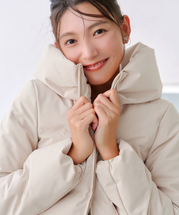 Tiaclasse 【安田美沙子さん着用・新色追加】シームレスダウンコート アイボリー
