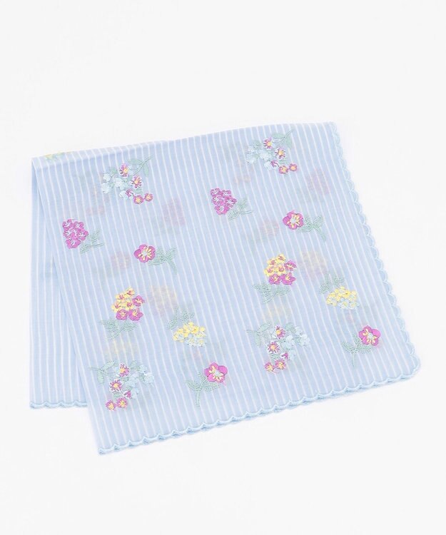 TOCCA 【HANDKERCHIEF COLLECTION】LITTLE BOUQUET HANDKERCHIEF ハンカチ スカイブルー系