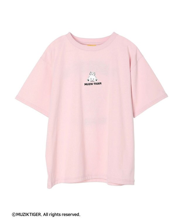 Green Parks ムジークタイガー／バックプリントＴシャツ Pink