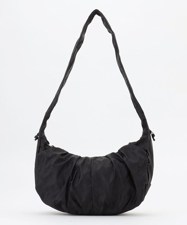 Y'SACCS 迷彩ジャカードシャーリングショルダーバッグ ブラック