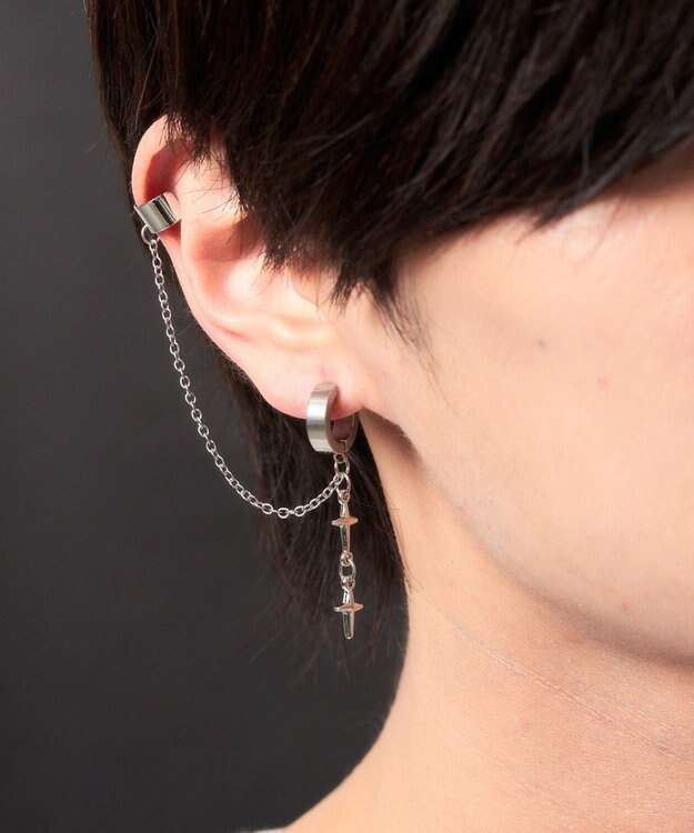 WEGO Ｍカフデザインイヤリング 柄1