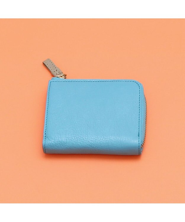 UNBILLION アトランタ ATLANTA / 牛革L字ファスナーミニウォレット ブルー