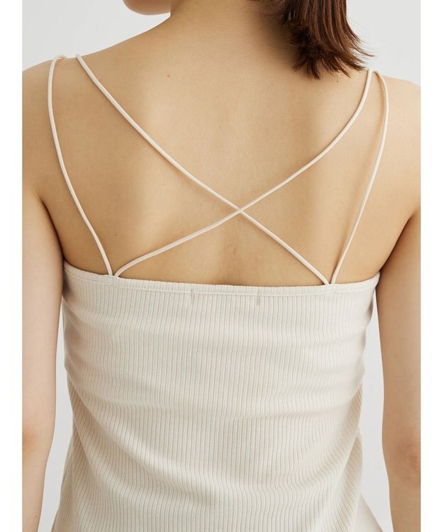 Green Parks カップ付きマルチストラップキャミ Light Beige