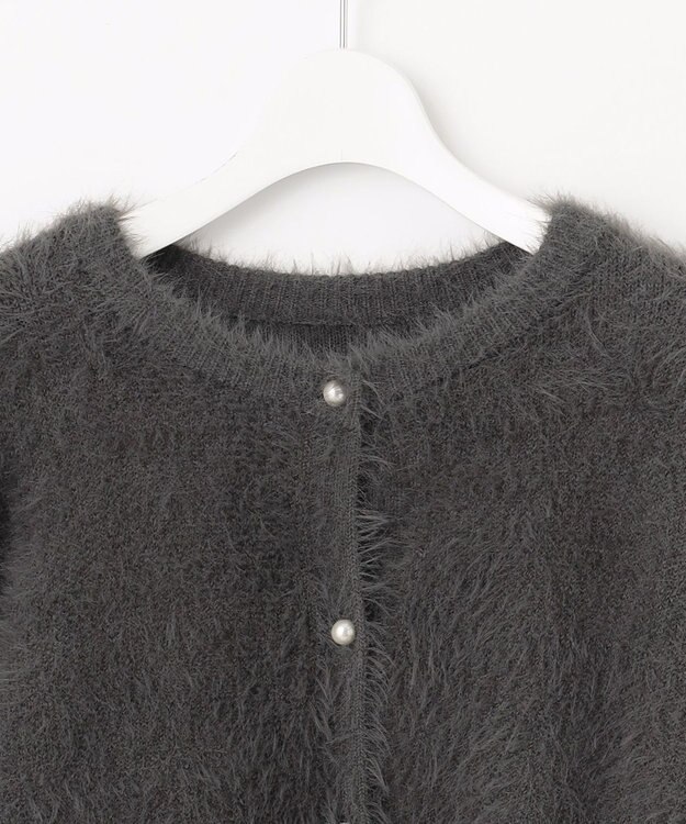 Feroux 【尾﨑真衣さんコラボ商品】フェザータッチニット カーディガン グレー系