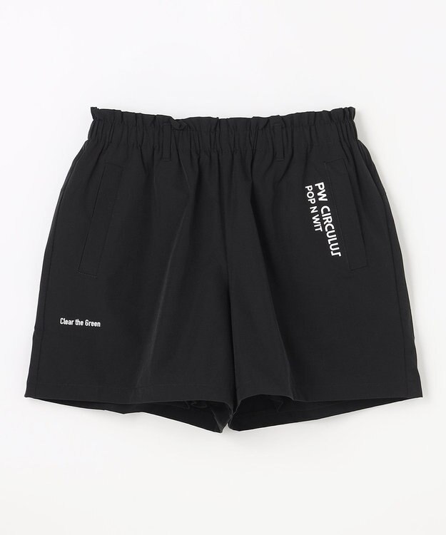 PW CIRCULUS 【WOMEN】ギャザリングショーツ ゴルフウェア レディース ブラック系