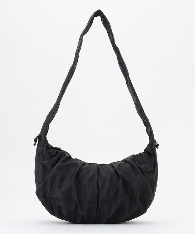 Y'SACCS 迷彩ジャカードシャーリングショルダーバッグ ブラック