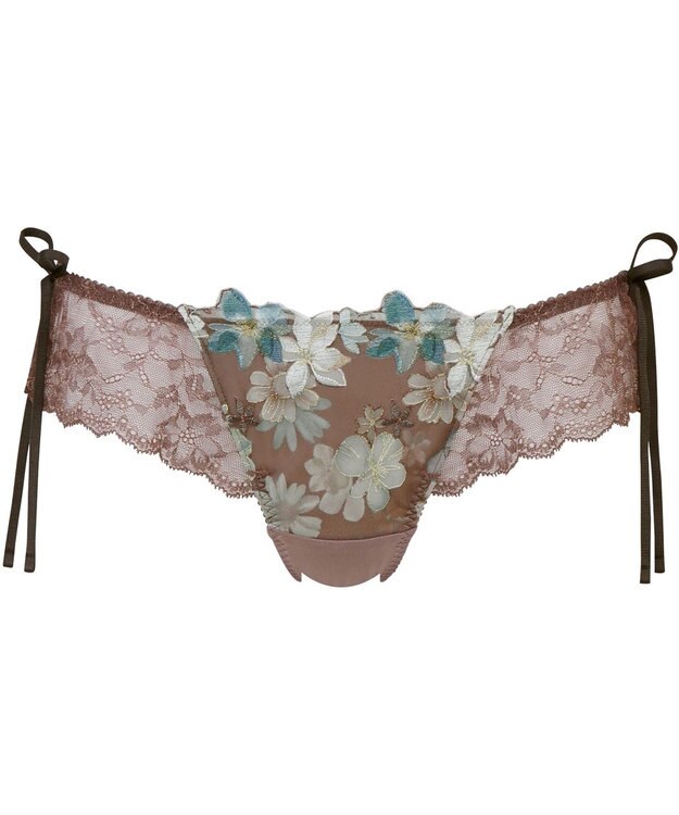 WACOAL Tバック ショーツ 【重力に負けないバストケアBra】 はきこみ丈あさめ BRB414とペア レディース PRA414 /ワコール ダークブラウン