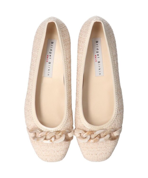 Bridget Birkin 【Bridget Birkin Walk】アクリルチェーンウォーキングパンプス アイボリー雑材