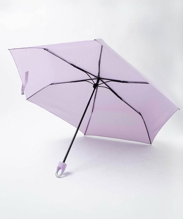WEGO 【レイングッズ】カラビナ付き折り畳み傘 パープル