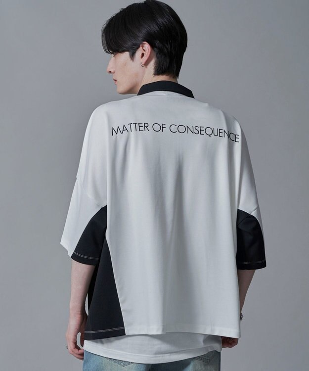 WEGO ドルマンポンチハーフZIPT（SS） ホワイト