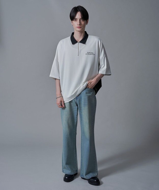 WEGO ドルマンポンチハーフZIPT（SS） ホワイト