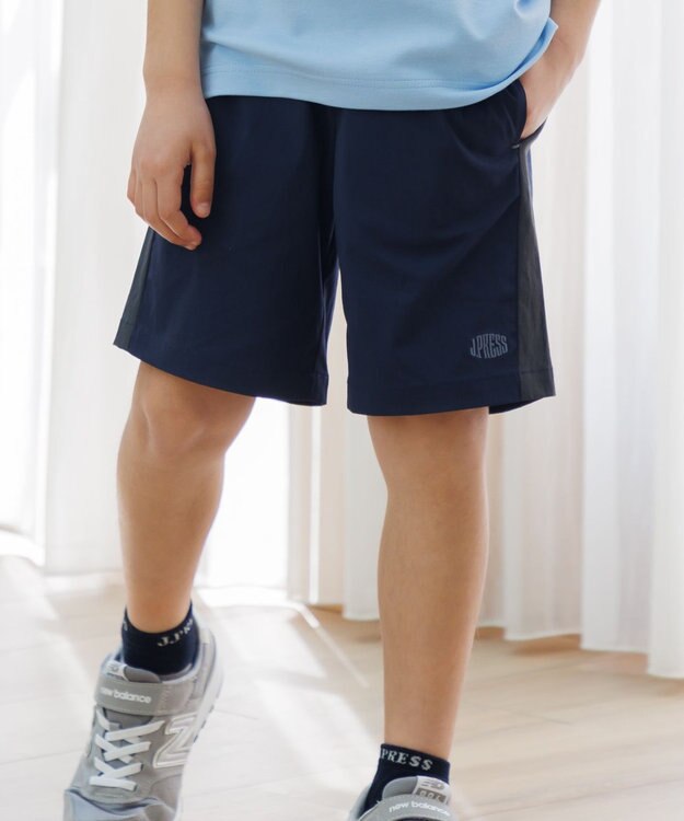 J.PRESS KIDS 【速乾】【100-130cm】ナイロンストレッチ ショートパンツ ネイビー系