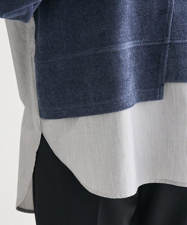 Green Parks カットコーデュロイドッキングプルオーバー Navy