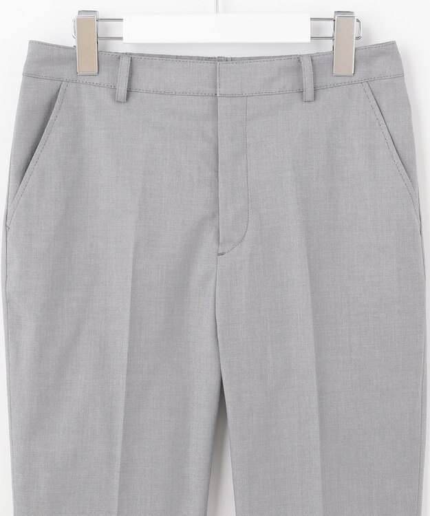 J.PRESS LADIES 【洗える・撥水・防汚】コットンFITTYシャーク テーパード パンツ ライトグレー系