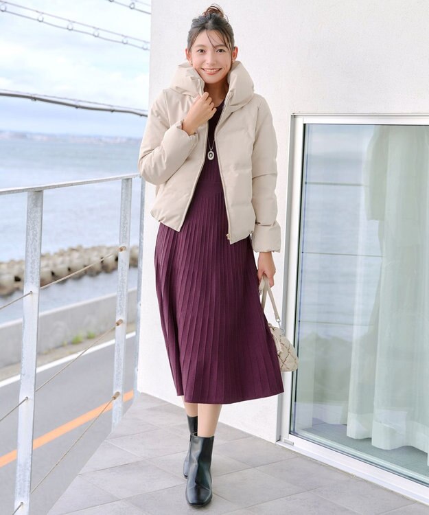 Tiaclasse 【安田美沙子さん着用・新色追加】シームレスダウンコート アイボリー