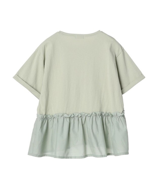 earth music&ecology ドッキングギャザープルオーバー Mint Green