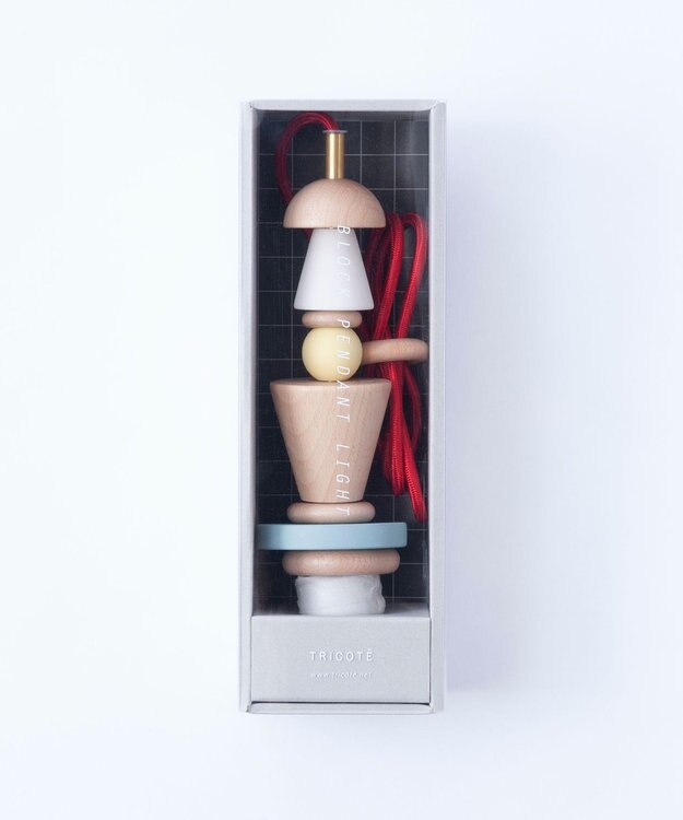 TRICOTE BLOCK PENDANT LIGHT 75RED
