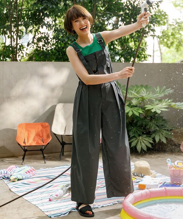 ANY L 【新色追加】ラウンドタンクトップ グリーン