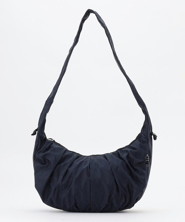 Y'SACCS 迷彩ジャカードシャーリングショルダーバッグ ネイビー