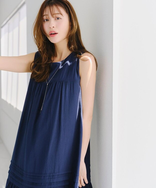 Tiaclasse 【日本製】ボール＆バー ラリエット ネックレス シルバー