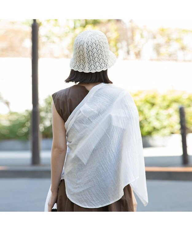 林八百吉商店 un chapeau スカラップサーモハット アイボリー