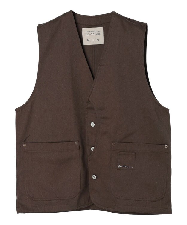 CRAFT STANDARD BOUTIQUE 【リサイクル】ヘビーツイルワークベスト Brown
