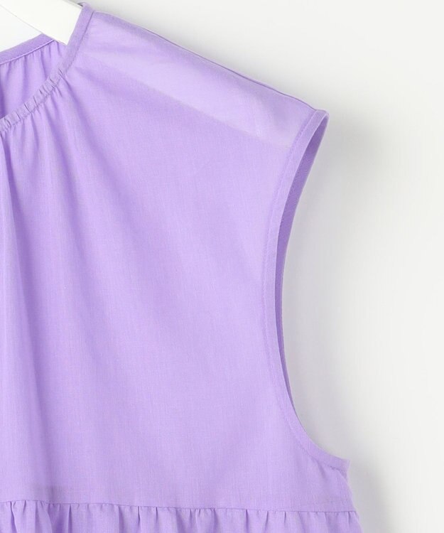 自由区 S ノースリーブコットン ブラウス ラベンダー