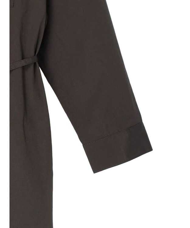 Green Parks ミドル丈シャツワンピースII Charcoal Gray