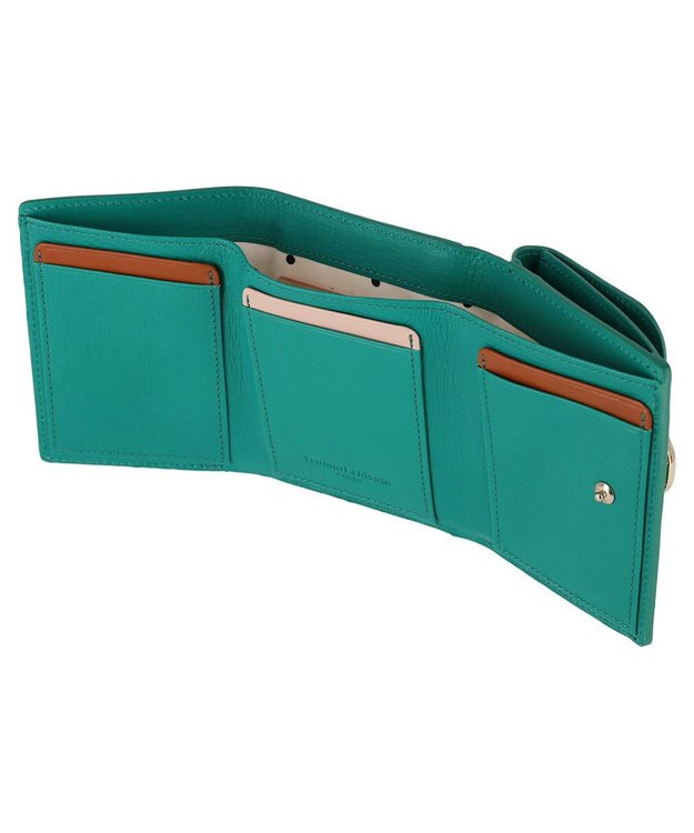 tsumori chisato CARRY ネコおこし 3つ折り財布 グリーン