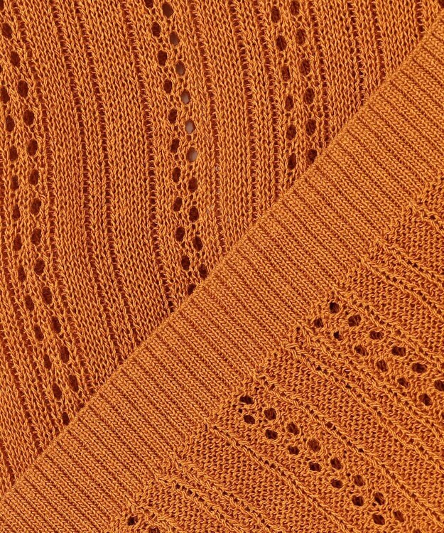 ANY レーシーポロカーデ オレンジ