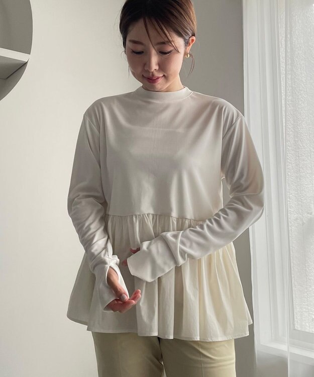 UNFILO ペプラムラッシュガード オフ