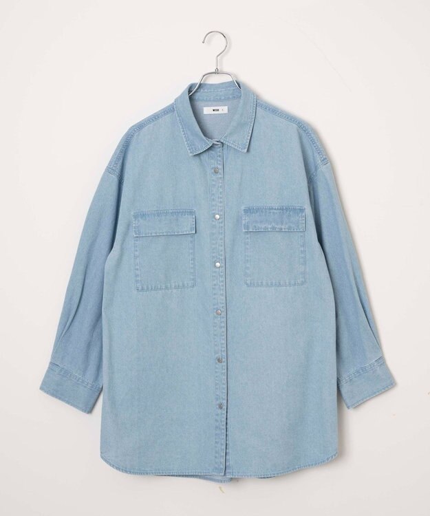 WEGO デニムBIGシャツ デニム淡色