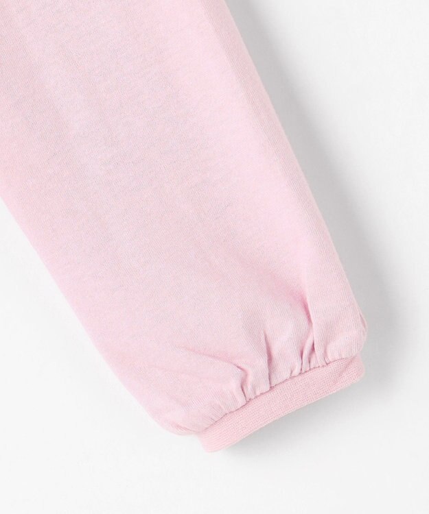 ANY KIDS おけいこモチーフ刺繍入り 長袖Tシャツ ラベンダー（うさぎ×バレエ）