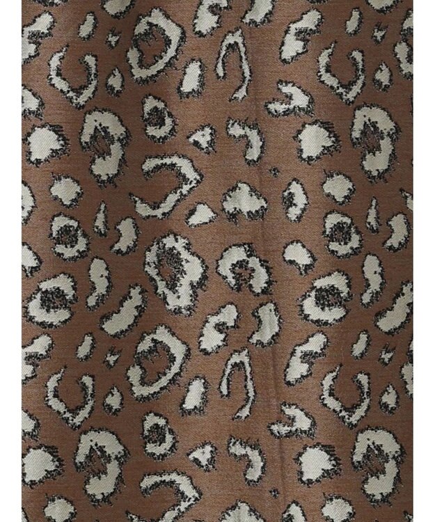 Te chichi レオパードジャガードナロースカート ブラウン