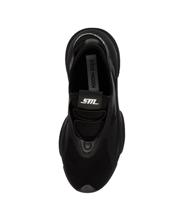 STEVE MADDEN BACKFIRE ストレッチニットボリュームスニーカー ブラック