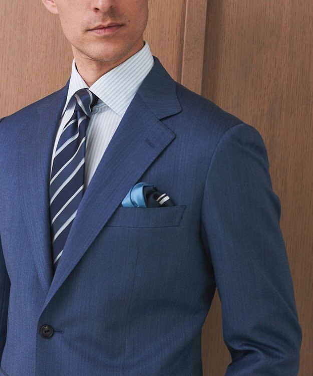 GOTAIRIKU 【日本製】シルク100% ポケットチーフ_25年春夏限定色 ブルー系4