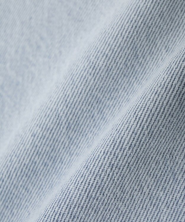 earth music&ecology 【セルフカット可】ワイドデニムパンツ Light Indigo