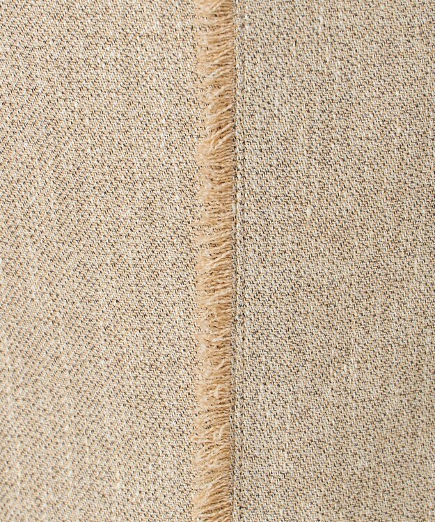 23区 【GOLD LABEL】リネンツイル サイドフリンジ オールインワン ベージュ系