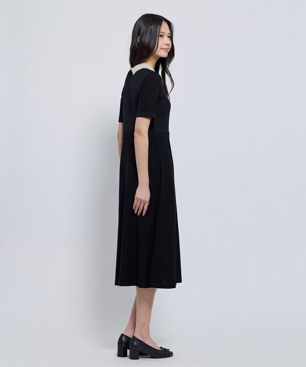 TOCCA 【WEB限定】HONEYCOMB MESH KNIT ニットドレス ブラック系