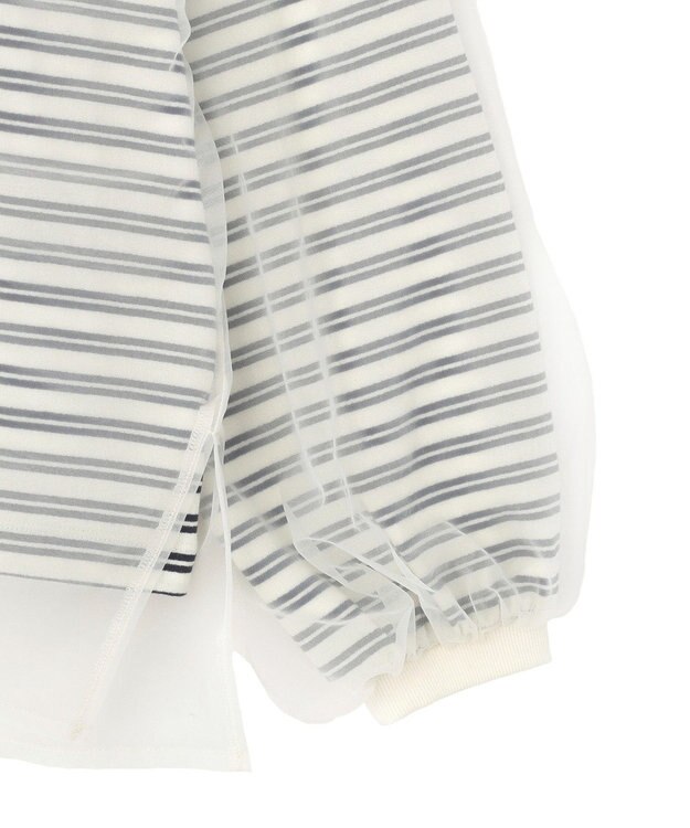 Green Parks シャーリングチュールドッキングプルオーバー Navy