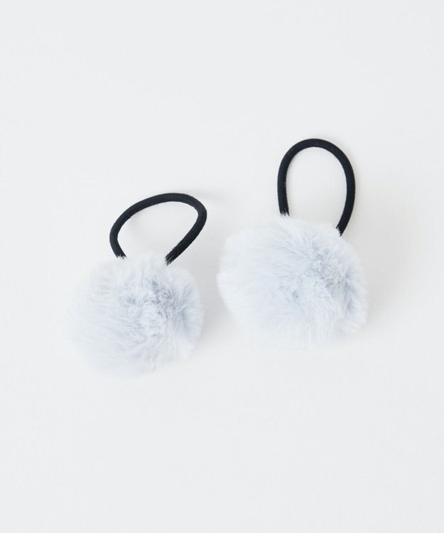 WEGO L2Pポンポンヘアゴム サックス