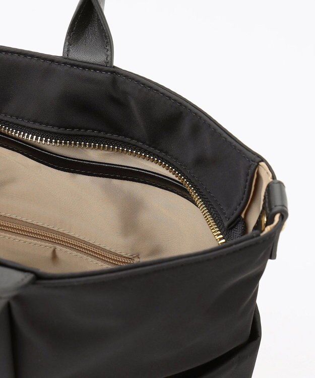 J.PRESS LADIES 【A4サイズ収納可】 ナイロン トート バッグ ブラック系