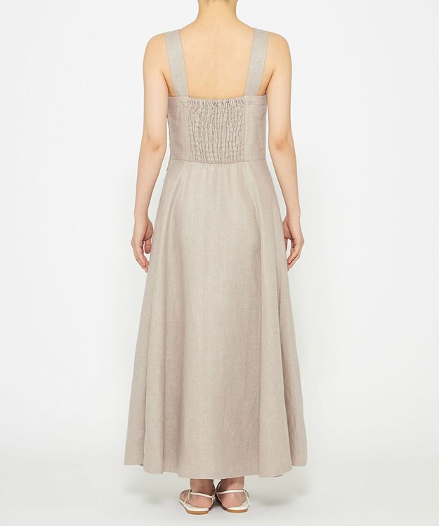 uncrave ヘリンボーン リネン ワンピース（uncrave WHITE） フラックスA