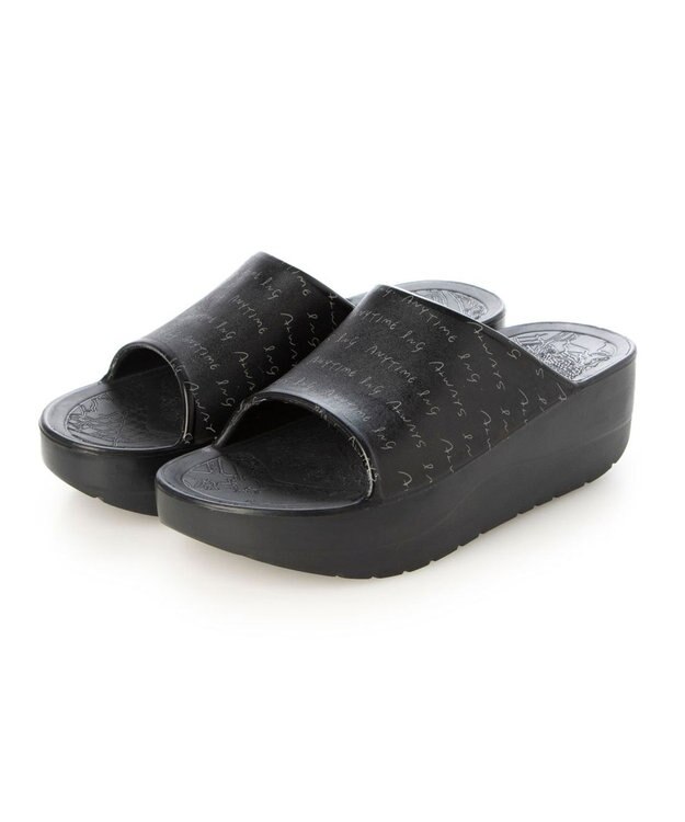 ing <ing>【3E】リカバリーミュールサンダル ブラック